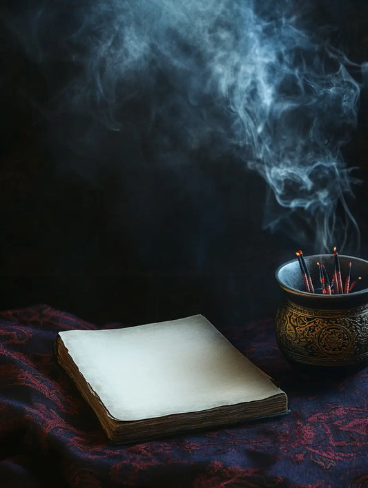 An image of a blank page representing the energy of the Karma Erasure Ritual