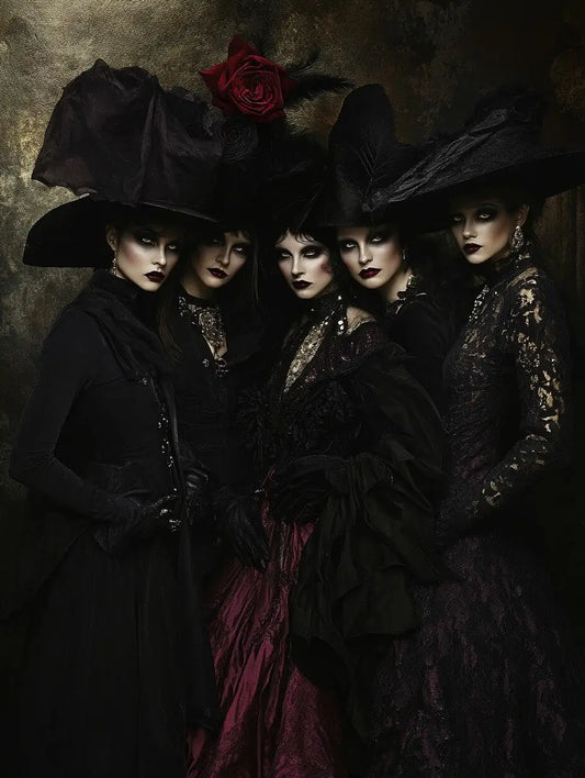 An image of a witch's meeting representing the energy of the Witches' Night