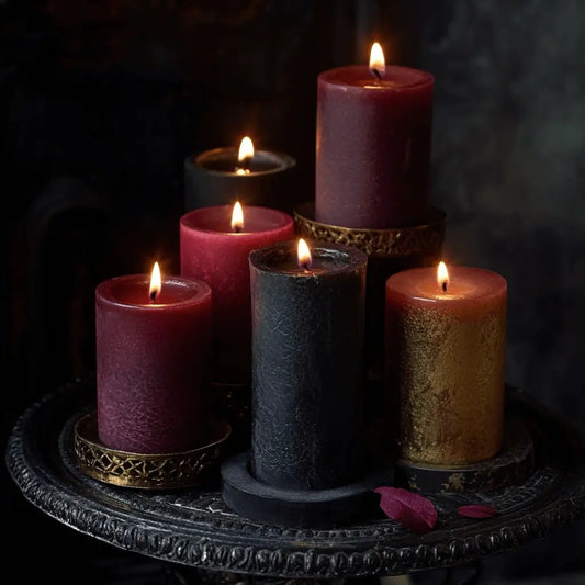 Candles on an altar.
