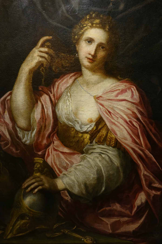 Painting of Athéna.