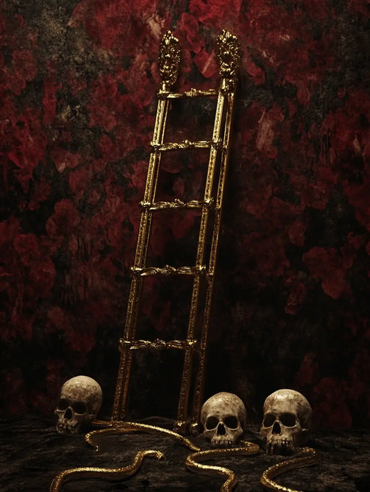 An image of a rising golden ladder representing the energy of the Career ascension Spell