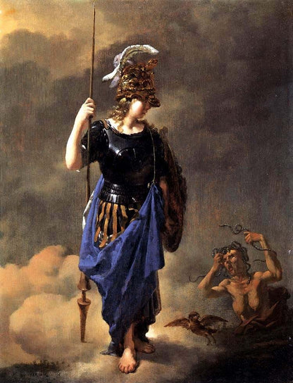 Painting of Athéna.