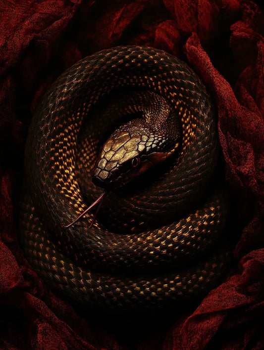 An image of a snake representing the energy of the Hecate Night