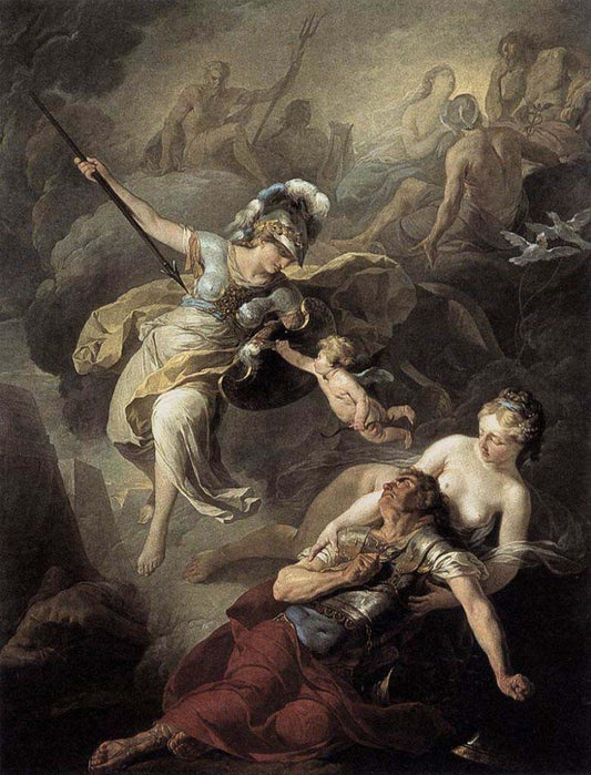 Painting of the Greek God Arès.
